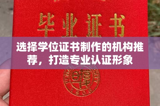 火炬选择学位证书制作的机构推荐，打造专业认证形象